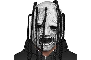 Zadin Rock Star Mask, Knot Mask, Fans Authentic Halloween Cosplay Costume, Heavy Metal Horror Performer Masks (Dark Rocker-Style Shadowcaster)