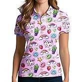 Womens Golf Shirt Short Sleeve Funny Golf Shirts for Woman Tennis Outfit