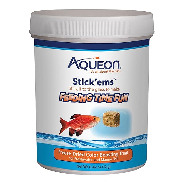 AQUEON STICK’EMS FREEZE-DRIED COLOR BOOSTING PET FISH TREAT...