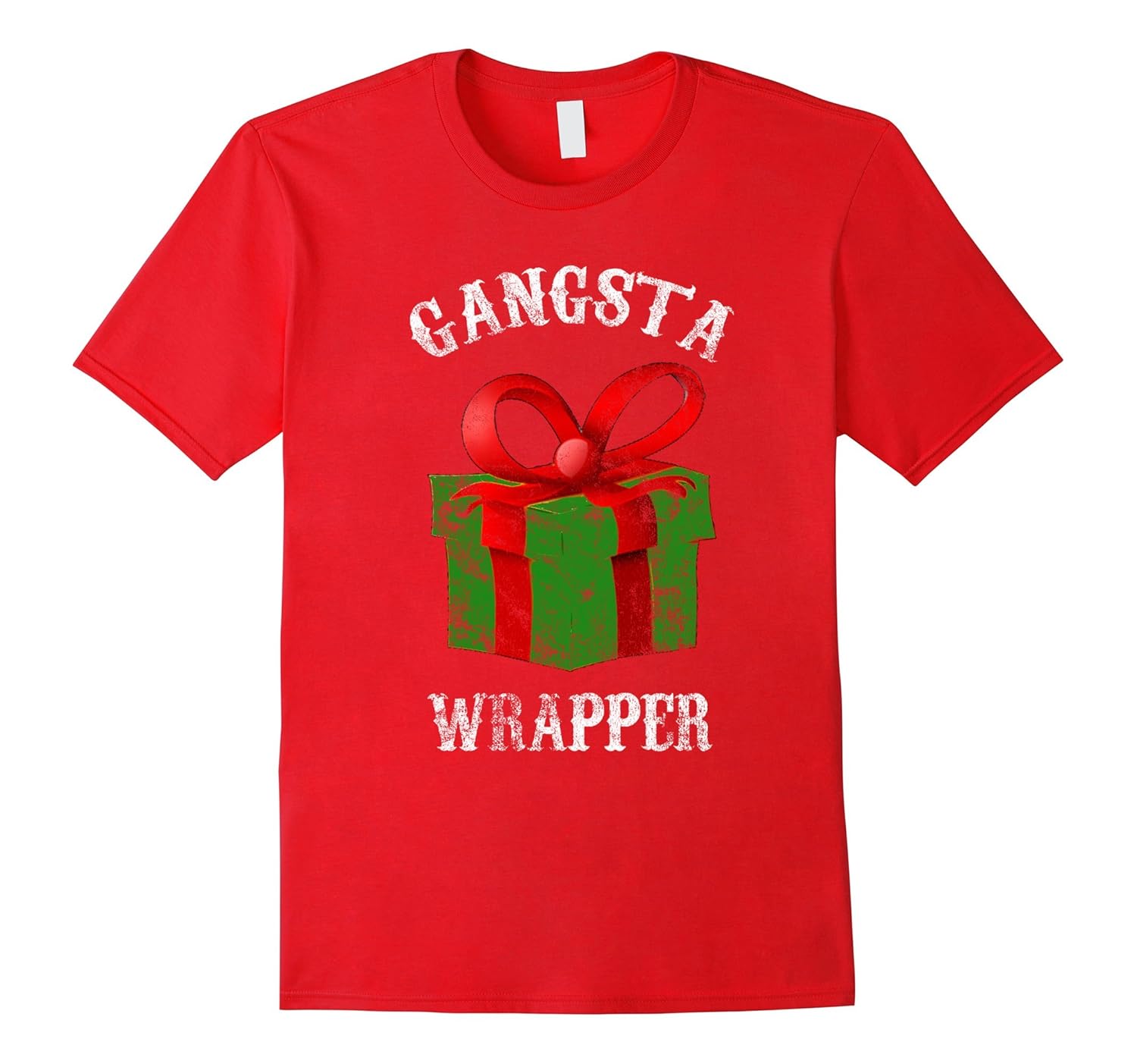 Gangsta Wrapper Novelty T-Shirt Funny Holiday Christmas Gift-ANZ