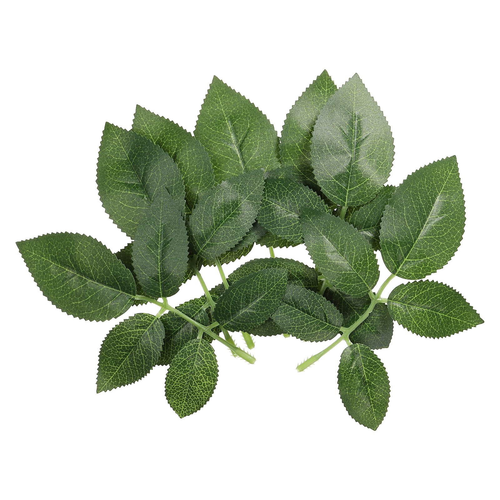 PATIKIL 5.91x5.12 Artificial Silk Rose Leaf, 40 Pcs Artificial Greenery Leaves Fake Leaves Fake Crafts Leaves for DIY Wedding Bouquets Home Decoration