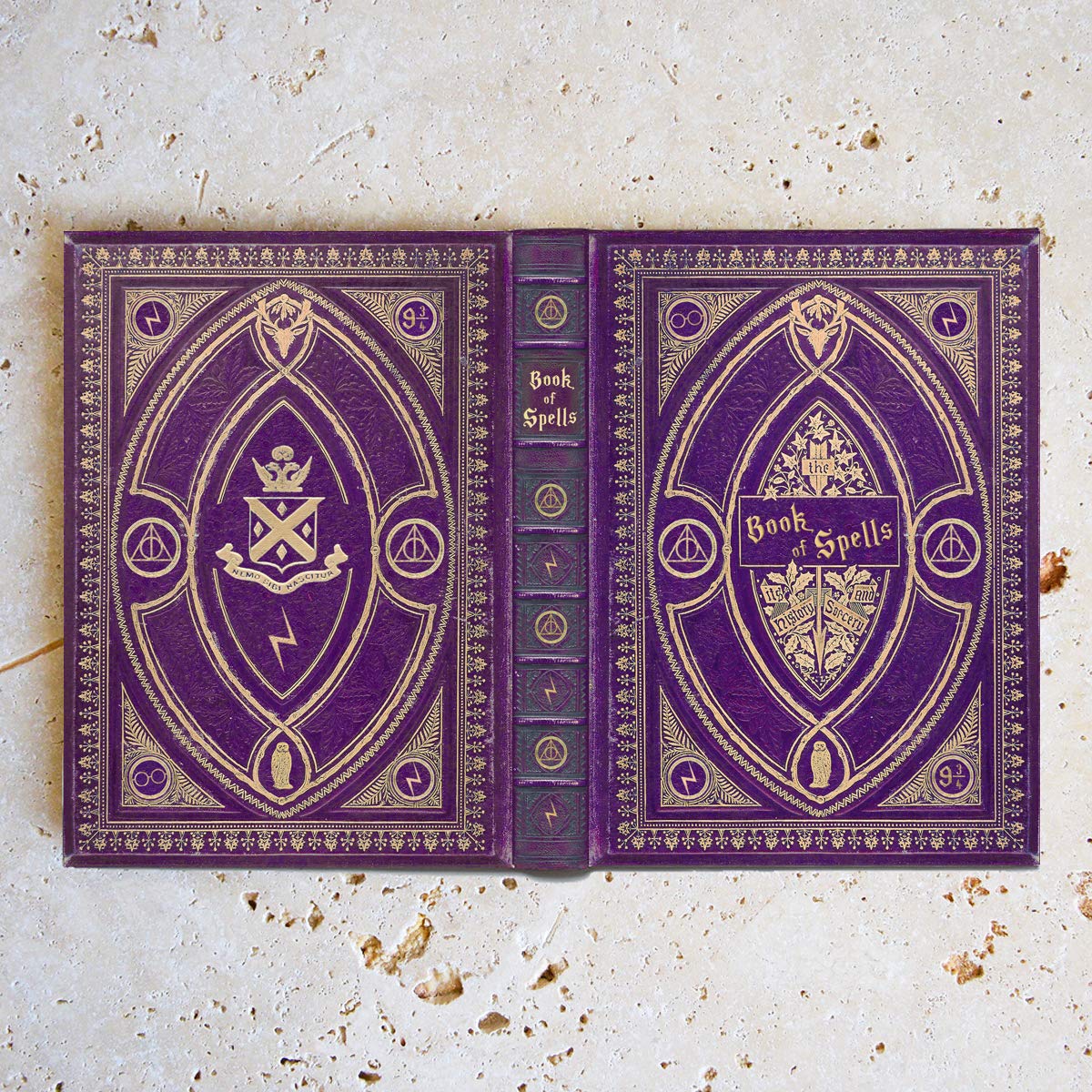KleverCase Universal Book Cover for eReader Devices with 6 to 6.8 Inch Screen. Works with kobo, Nook, Kindle, Kindle Paperwhite, Sony, storytel and More. (Book of Spells)