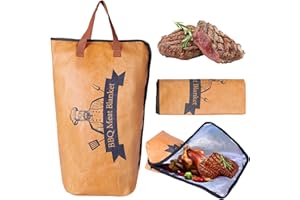 Husday BBQ Blanket for Resting Meat – Insulated Brisket Blanket Bag, Reusable Meat Resting Blanket for Smoking, Grilling, Prep Tub Use – BBQ Accessories for Brisket, Ribs, Pork Shoulder, 21"x21"