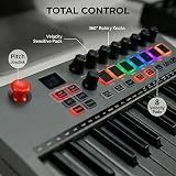 RockJam 25-Key Rechargeable USB MIDI Keyboard Controller with Pads & DAW view 3