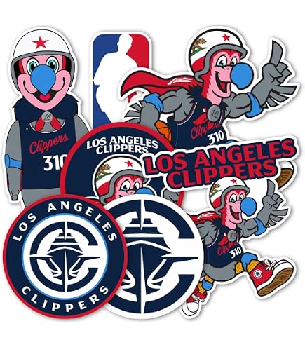 Fan Mats Los Angeles Clippers Mini Decal Sticker Pack - 12 Count, 1" Vinyl Stickers For Cars, Laptops, Coolers