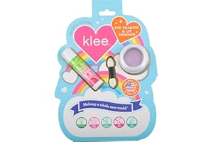LunaStar Klee Eye Shadow and Lip Shimmer Makeup Kit. Gentle and Non-Toxic. Kid-Friendly. Made in USA. (Lilac Sparkles)