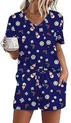RUBZOOF Christmas Pajamas for Women Shorts Set
