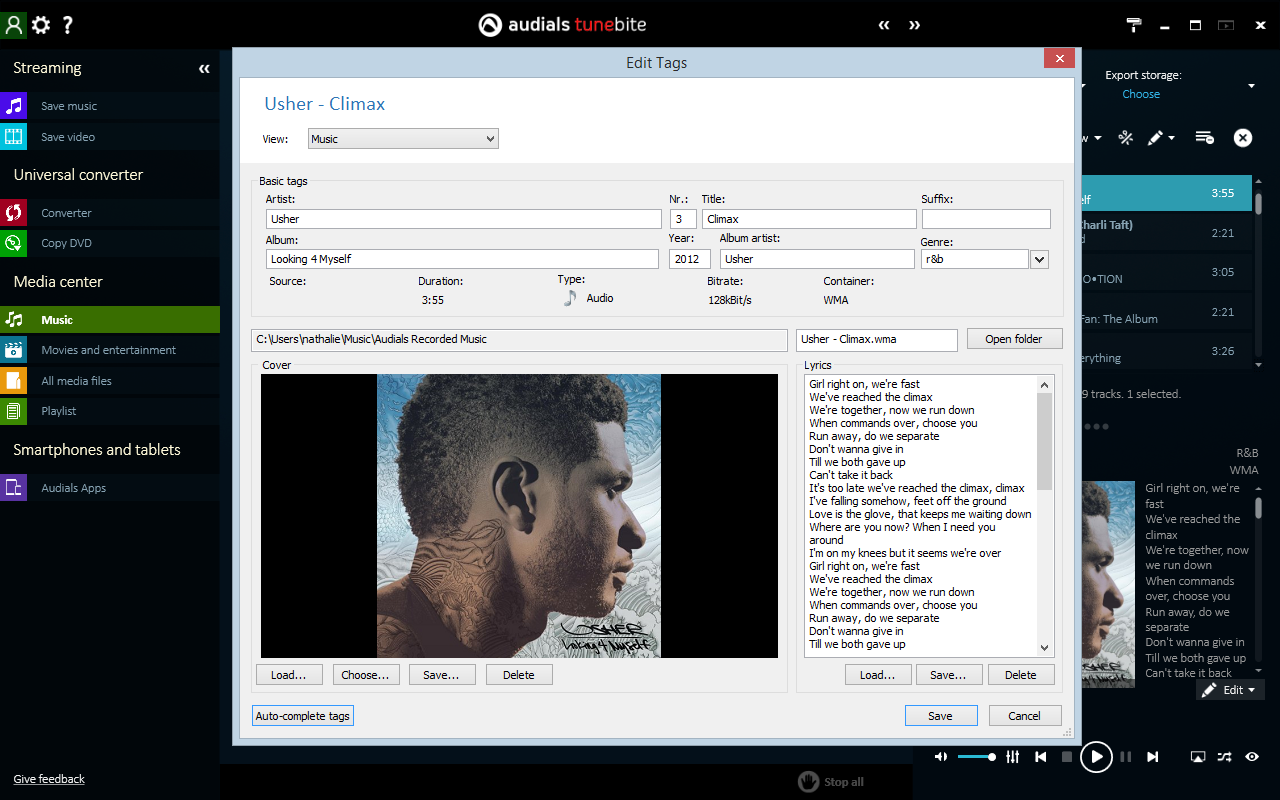 Audials Tunebite 2016 Premium: Low-price Recorder for Recording Music Streams with Audio Format Converter [Download] - Thumbnail 6