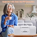WISCENT Vintage Cassette Player Recorder Bluetooth AM FM Radio USB MP3 Converter view 3