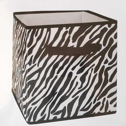 Amazon Com System Build Cube Storage Fabric Drawer Zebra Pattern