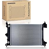 A-Premium Engine Coolant Radiator Assembly with Transmission Oil Cooler | Compatible with Chevrolet Chevy Sonic 2012 2013 2014 2015 2016 2017 2018, L4 1.8L, Automatic Trans., Replace# GM3010546