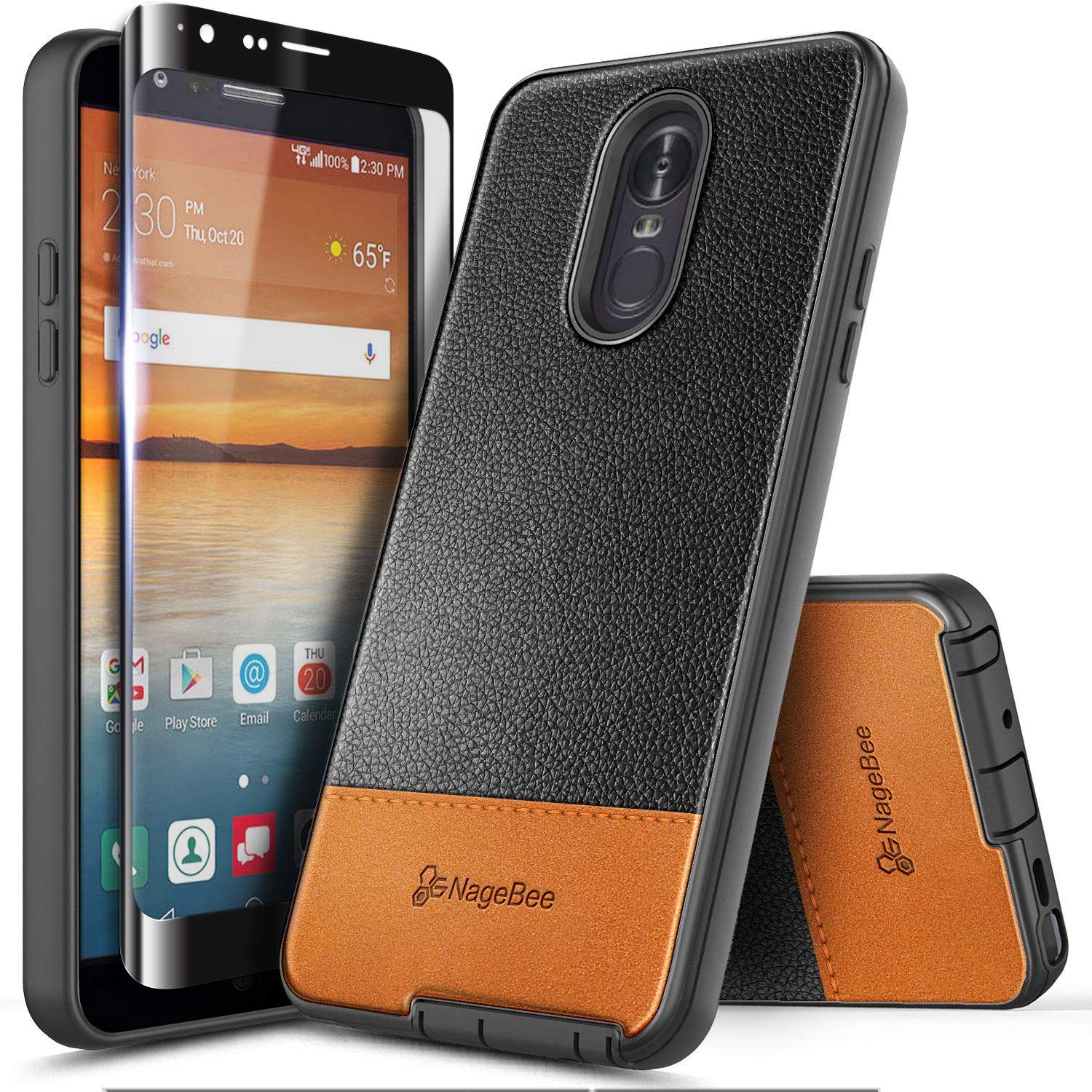 Best lg stylo case dual layer with screen protector