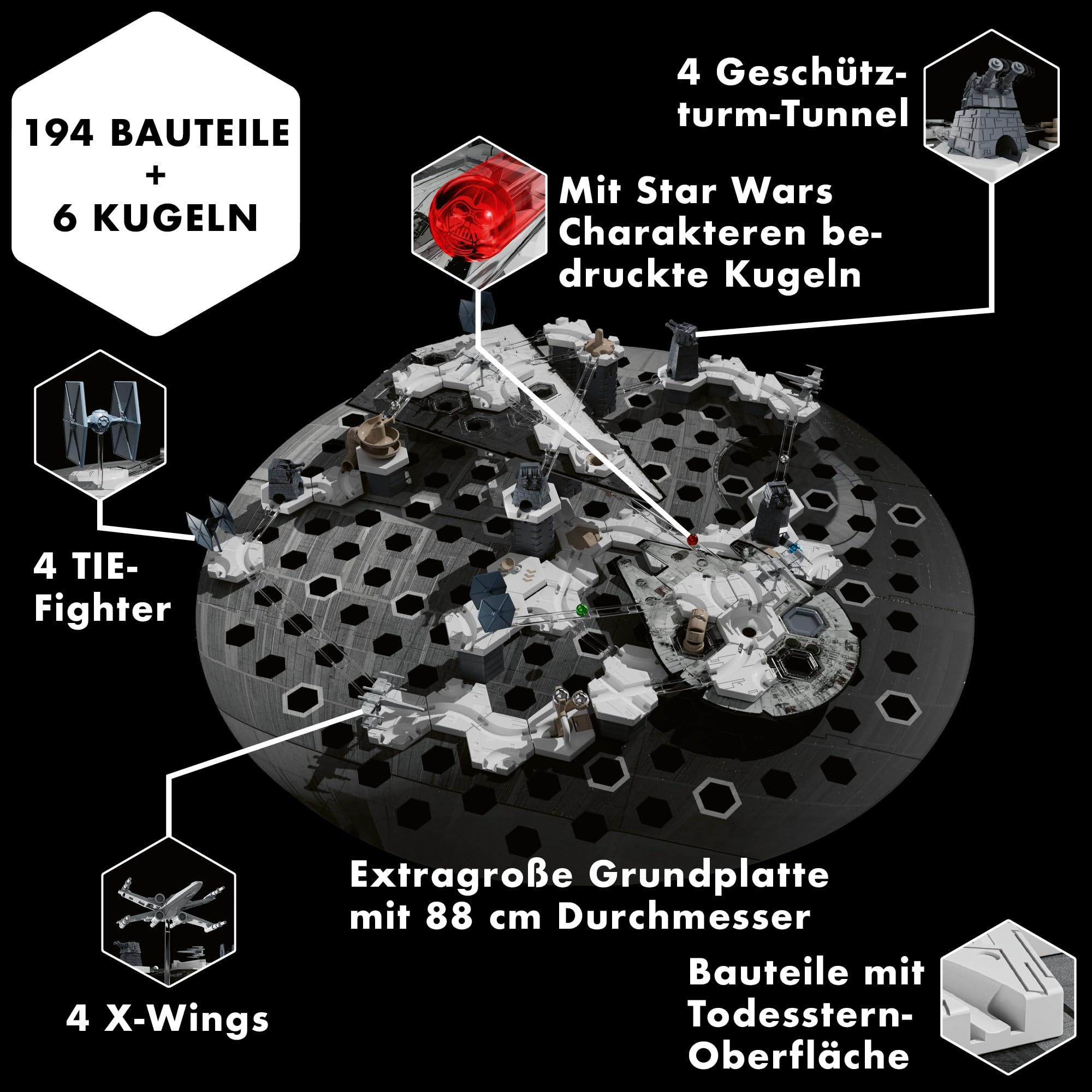 Ravensburger GraviTrax Base Action-Set Death Star - Kugelbahn ab 8 Jahre 2