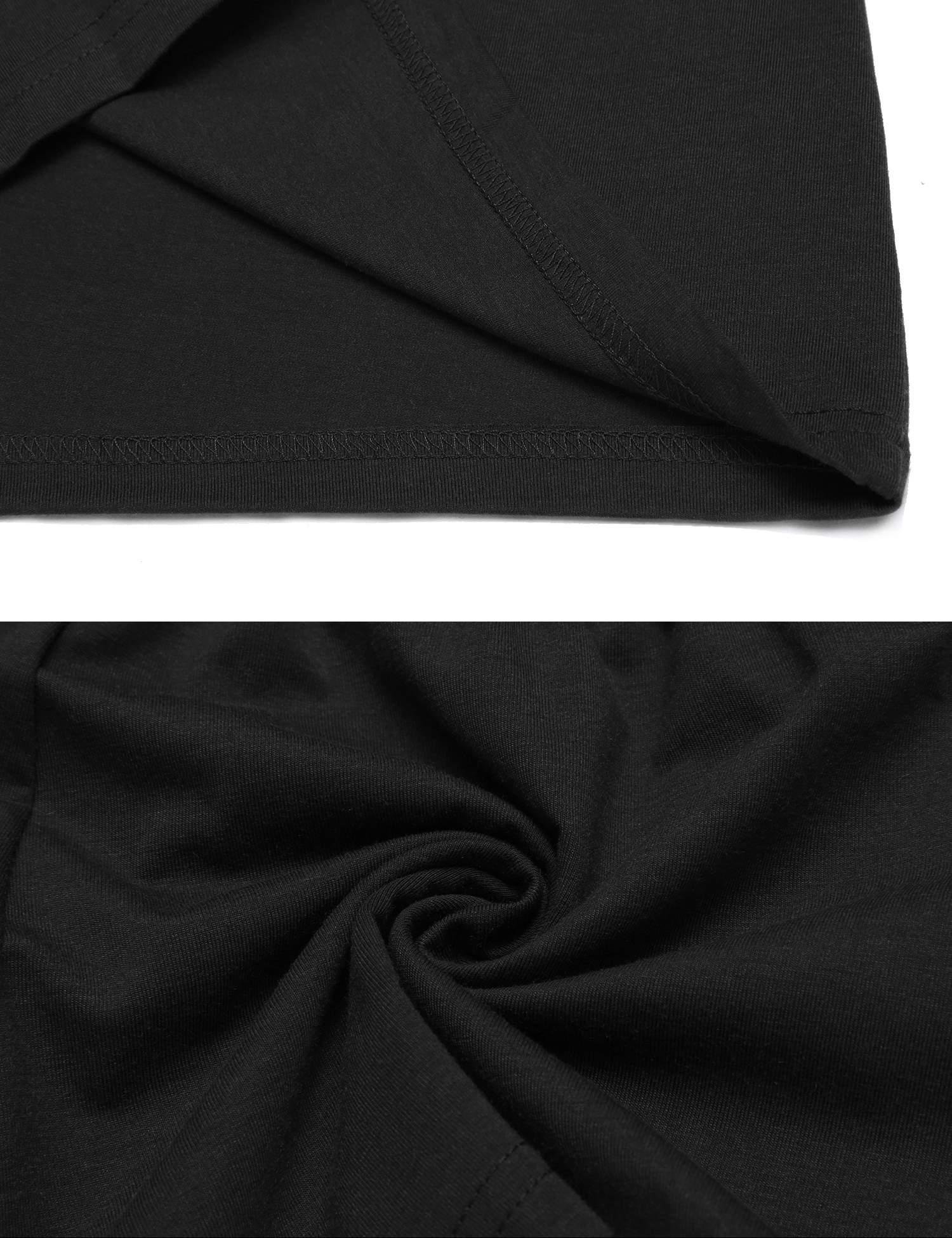 Ekouaer Rompers Women Sexy v neck Conjoined for summer(black,large)