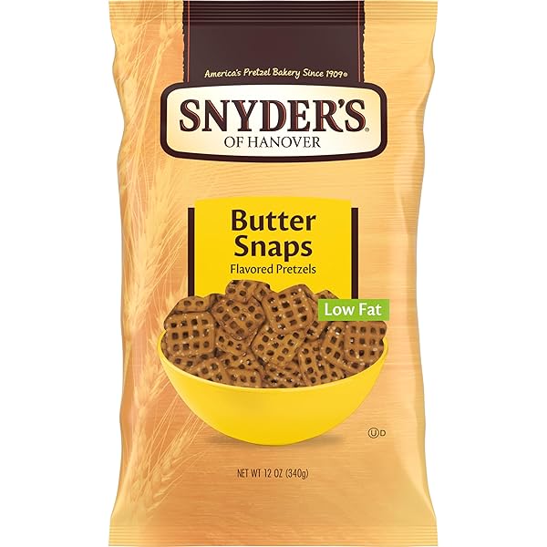 SNYDER’S OF HANOVER BUTTER SNAPS PRETZELS, 12 OZ BAG