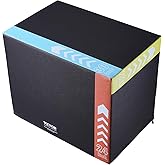 VEVOR 3 in 1 Plyometric Jump Box, 30/24/20 Inch Cotton Plyo Box, Platform & Jumping Agility Box, Anti-Slip Fitness Exercise S
