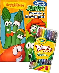 Download Amazon.com: Veggie Tales Coloring Book Set with Crayola Twistable Crayons: Office Products