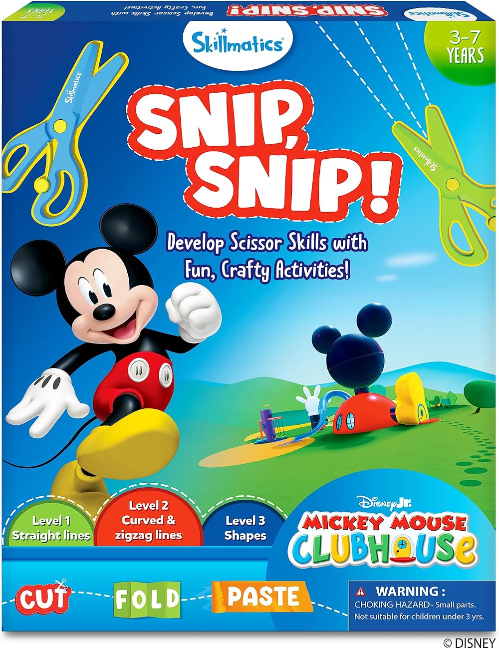 Skillmatics Scissor Skills Activity Book Mickey Mouse Clubhouse Kit