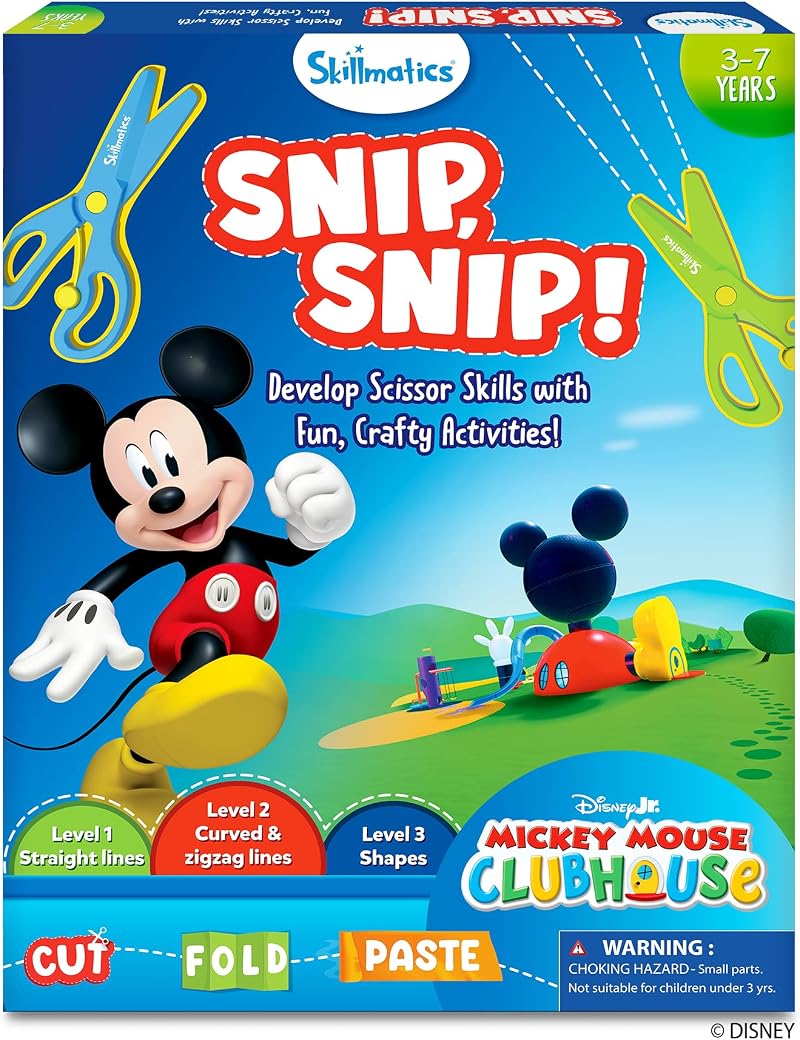 Skillmatics Scissor Skills Activity Book Mickey Mouse Clubhouse Kit