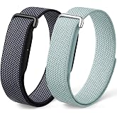 Nylon Sport Band Compatible with Google Fitbit Air | Hook &amp; Loop Adjustable Bands Only for Fit Bit Air, Breathable Replacement Straps for Men Women