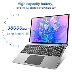 jumper Laptop, 16 Inch FHD IPS 1200p Screen, Quad