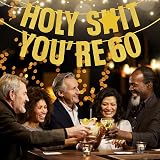 onehous Gold Glitter 60th Birthday Banner for Men Women Party Decor 8 ft view 5
