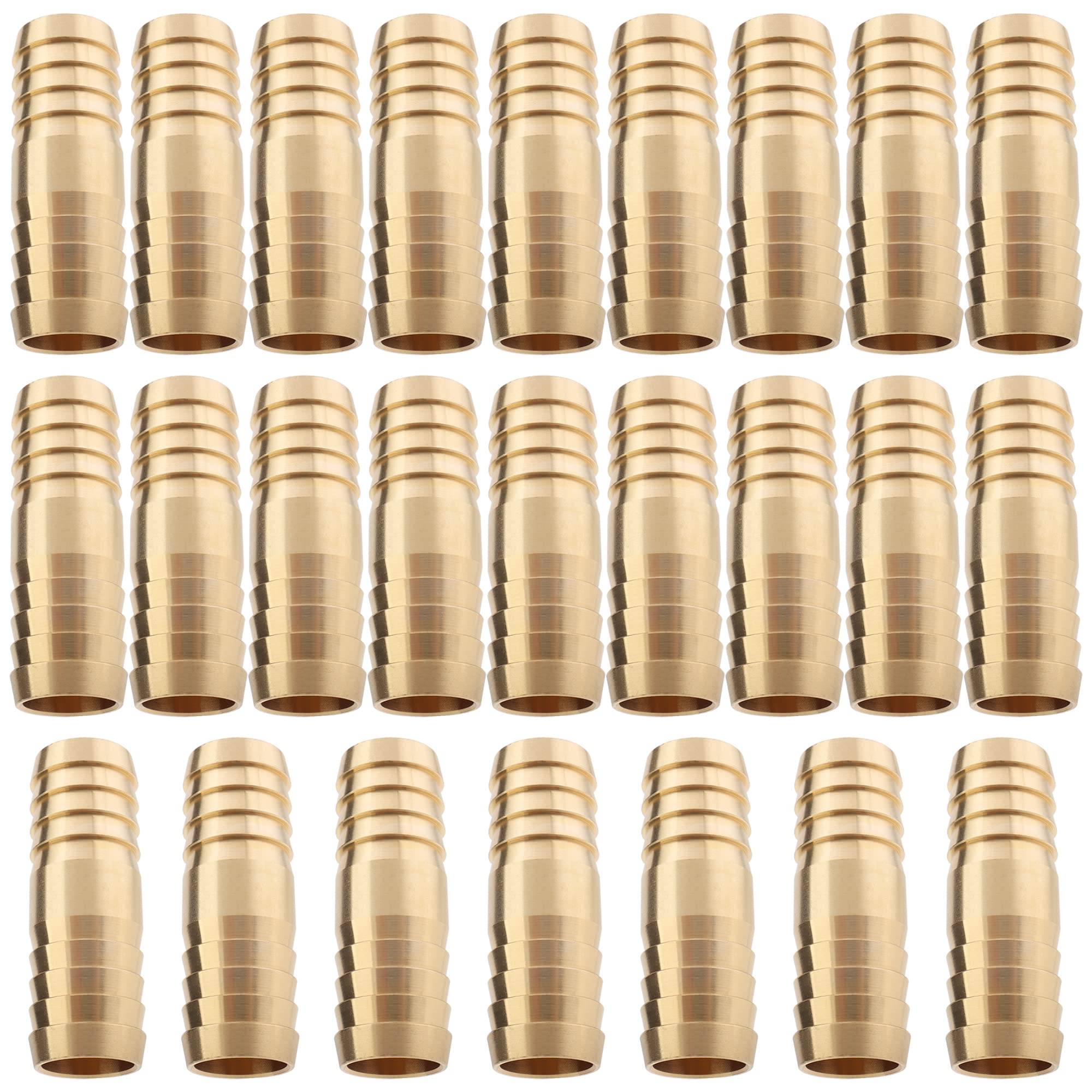 LTWFITTING Brass Barb Splicer Mender 19mm ID Hose Fitting Air Boat Fuel Hose Joiner (Pack of 25)