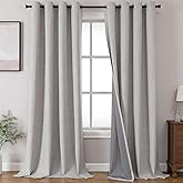 Joydeco Blackout Curtains 96 Inches Long, Light Blocking Curtains for Bedroom 2 Panels with Grommets, Thermal Insulated, Noise Reducing Room Darkening Drapes Privacy Protection for Living Room Window