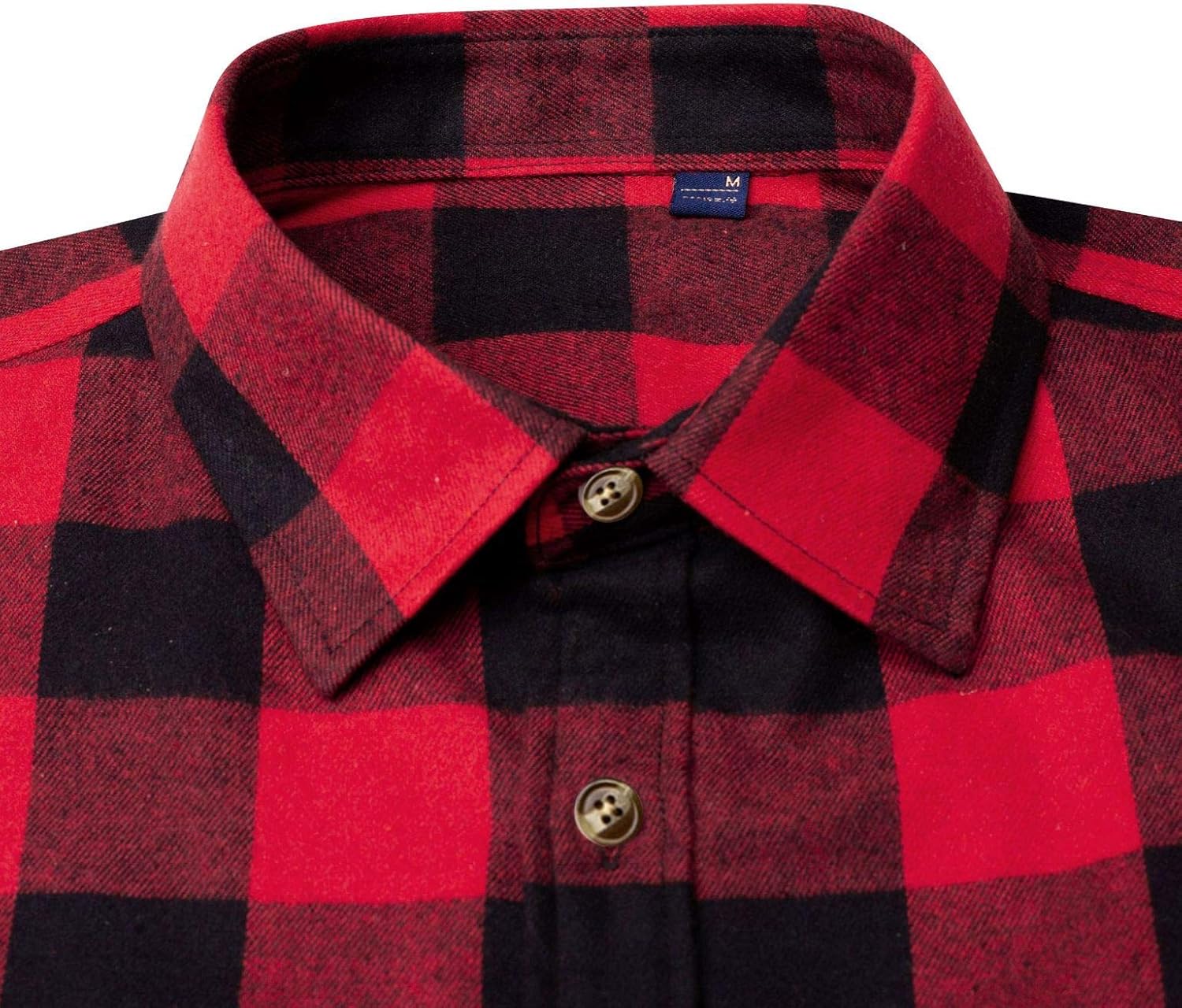 J.VER Men's Flannel Plaid Shirts Long Sleeve Regular Fit Button Down Casual Shirt for Boys: Clothing