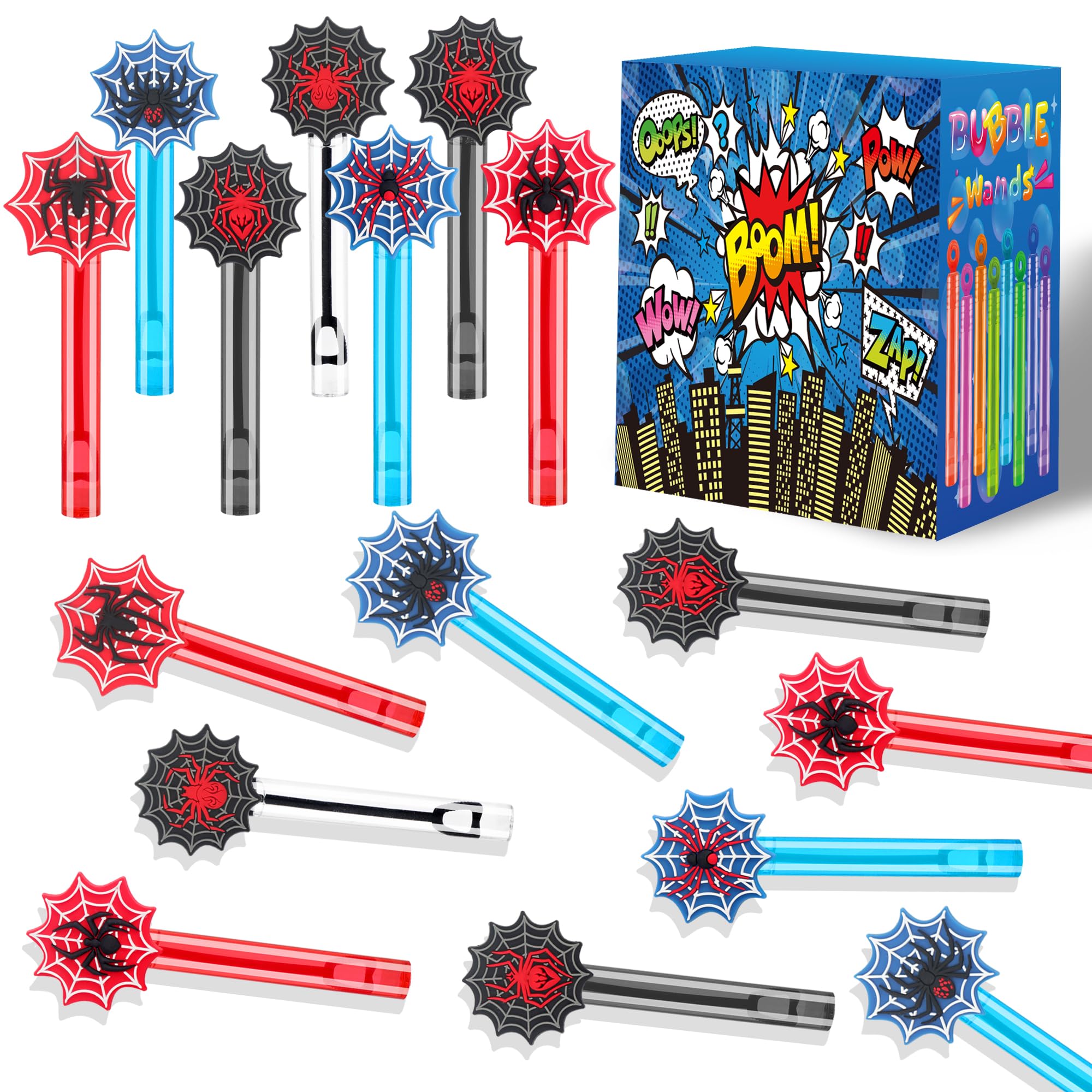 Photo 1 of 24PCS Bubble Wand for Party Favors Decorations Supplies Classroom Prizes Valentines Easter Halloween Christmas Bags Basket Stuffers Gifts