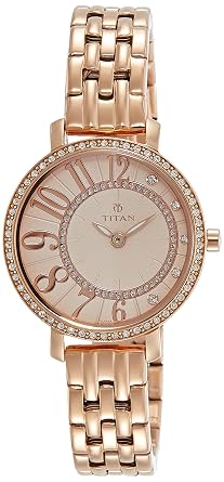 Analog Rose Gold Dial Women's Watch-NK95041WM01