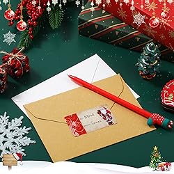 Outus 500 Pieces Christmas Tags Self Adhesive Gift