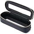 LOFOWN Makeup Brush Case Slim Clear Makeup Bag Travel Cosmetic Case and Waterproof Toiletry Makeup Bag with Zipper Purse Organizer for Women (Black, Slim)