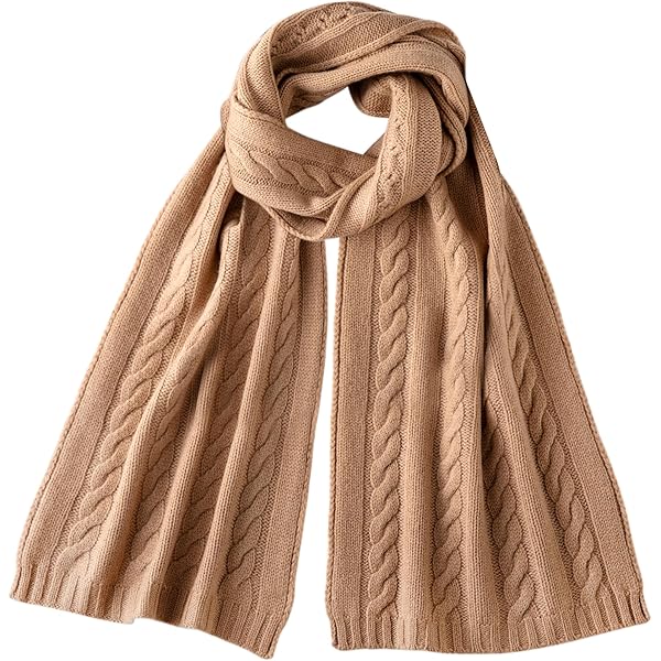VIVIAN & VINCENT Fall Winter Ultra Soft Knit Striped Scarf