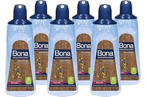 BONA PROFESSIONAL 6 Pack Bona Hardwood Floor Cleaner Cartridge, 34 Oz.