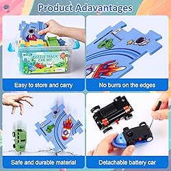 VESPRO 100PCS Kids Car Track Set - 4 Series Toddler