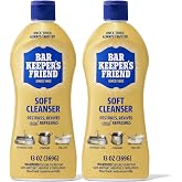 Bar Keepers Friend Soft Cleanser Liquid, 13 oz x 2, Multipurpose Surface Cleaner, Soap Scum &amp; Grease from Stainless Steel &amp; More
