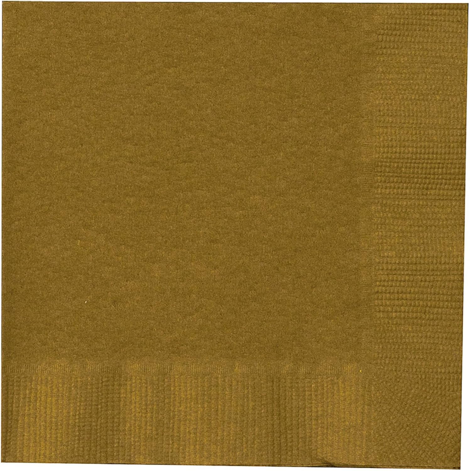 Creative Converting Glittering Gold (Gold) Beverage Napkins