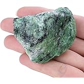 XIANNVXI Ruby Zoisite 1.8-2.2" Large Raw Crystals and Healing Stones Natural Rough Crystal Rocks Tumbling Cabbing Polishing Fountain Rocks 1PCS