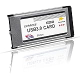 USB 3.0 Super Speed PCMCIA Express Card Karte (34mm / 2 Port / Windows 10 kompatibel) f&uuml;r Notebook Laptop | spezifiziertes Modell | USB Hub intern