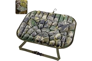 CHERAINTI Hunting Seat Cushion, 17 x 13 Inch Lightweight EVA Foam Tree Stand Cushion, Portable and Waterproof Silent Camo Pad for Comfortable Hunting, Camping, Ice Fishing, and Outdoor Sports