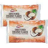 Sweetened Coconut Flakes Shredded, Coconut Flakes Lightly Sweetened in 14 ounce bags (Pack of 2) by Fiesta Tropicale