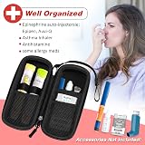 MEDMAX Epipen Case Hard Shell EVA Travel Organizer Red Holds 2 EpiPens view 2