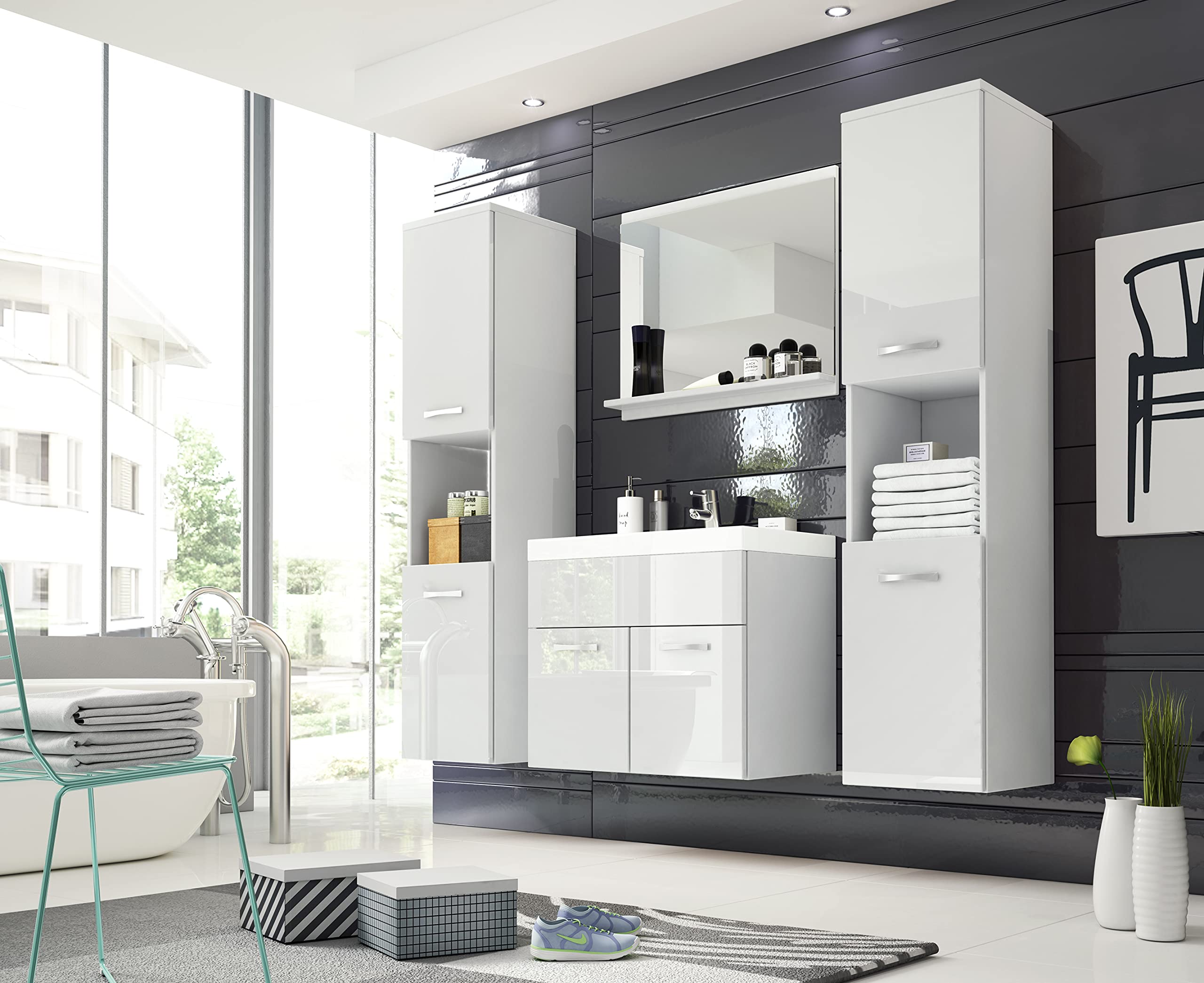 Conjunto-de-Muebles-de-bano-Montreal-XL-Juego-de-Muebles-de-bano-Lavabo-Incluido-Distintos-Colores-Blanco-Brillo