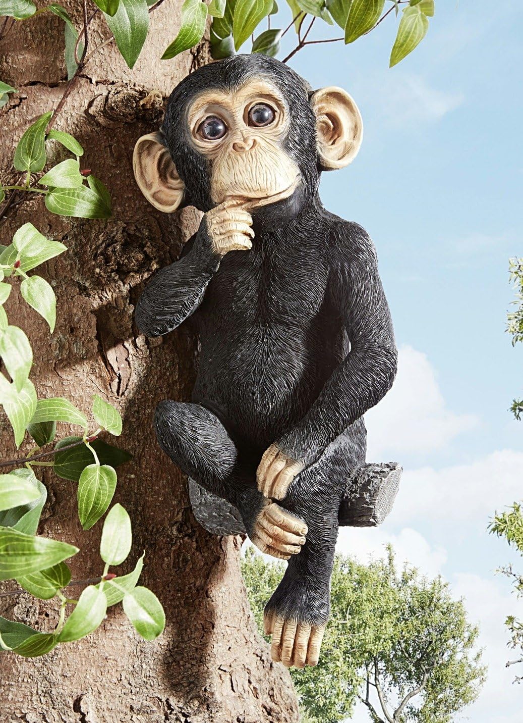 ABC Home Schimpanse Gartendeko AFFE Tier Deko Dekofigur Außendeko