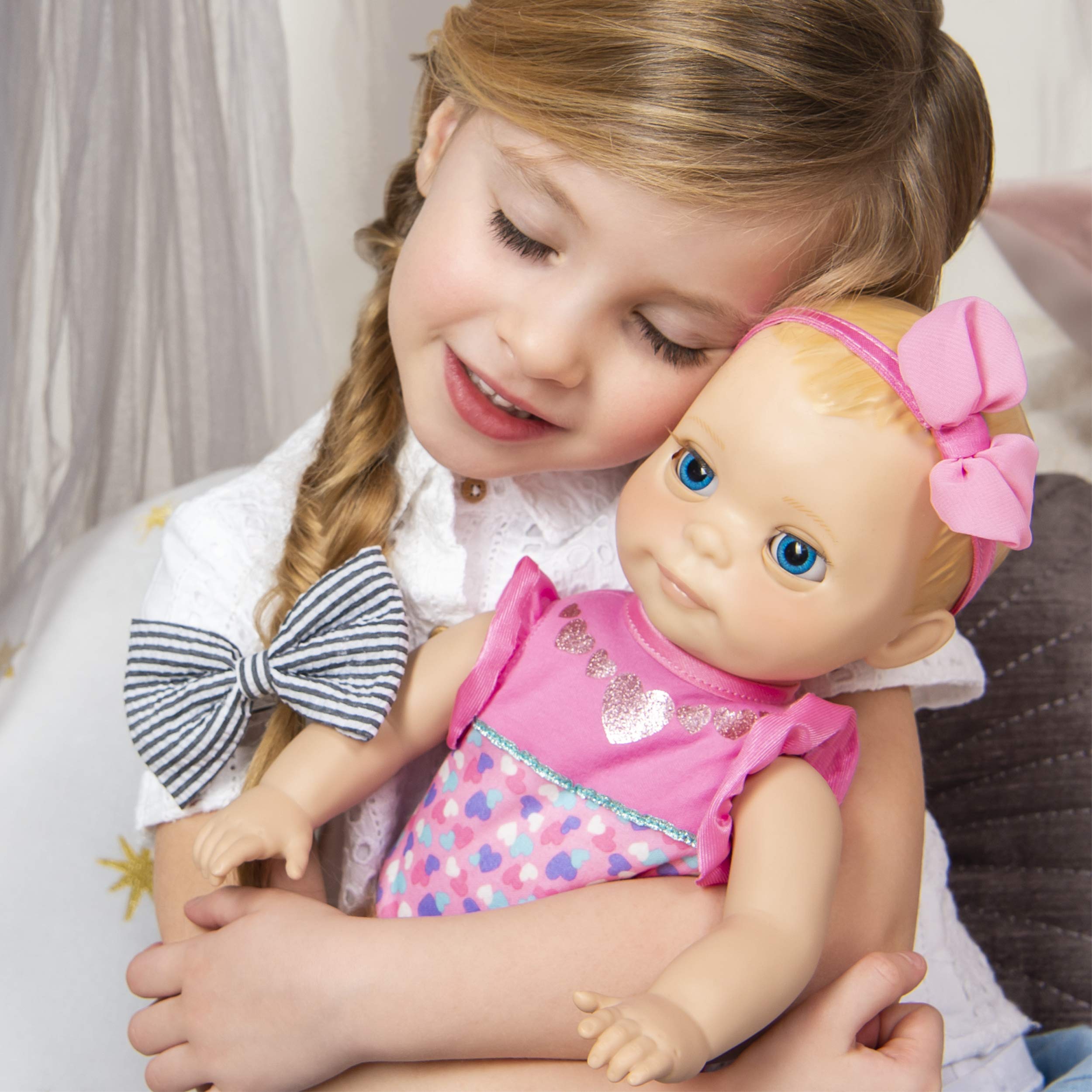 luvabella blonde hair interactive baby doll with expressions & movement ages 3