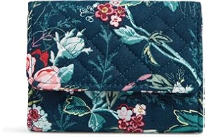 Vera Bradley Women's Cotton Riley Compact Wallet with RFID Protection