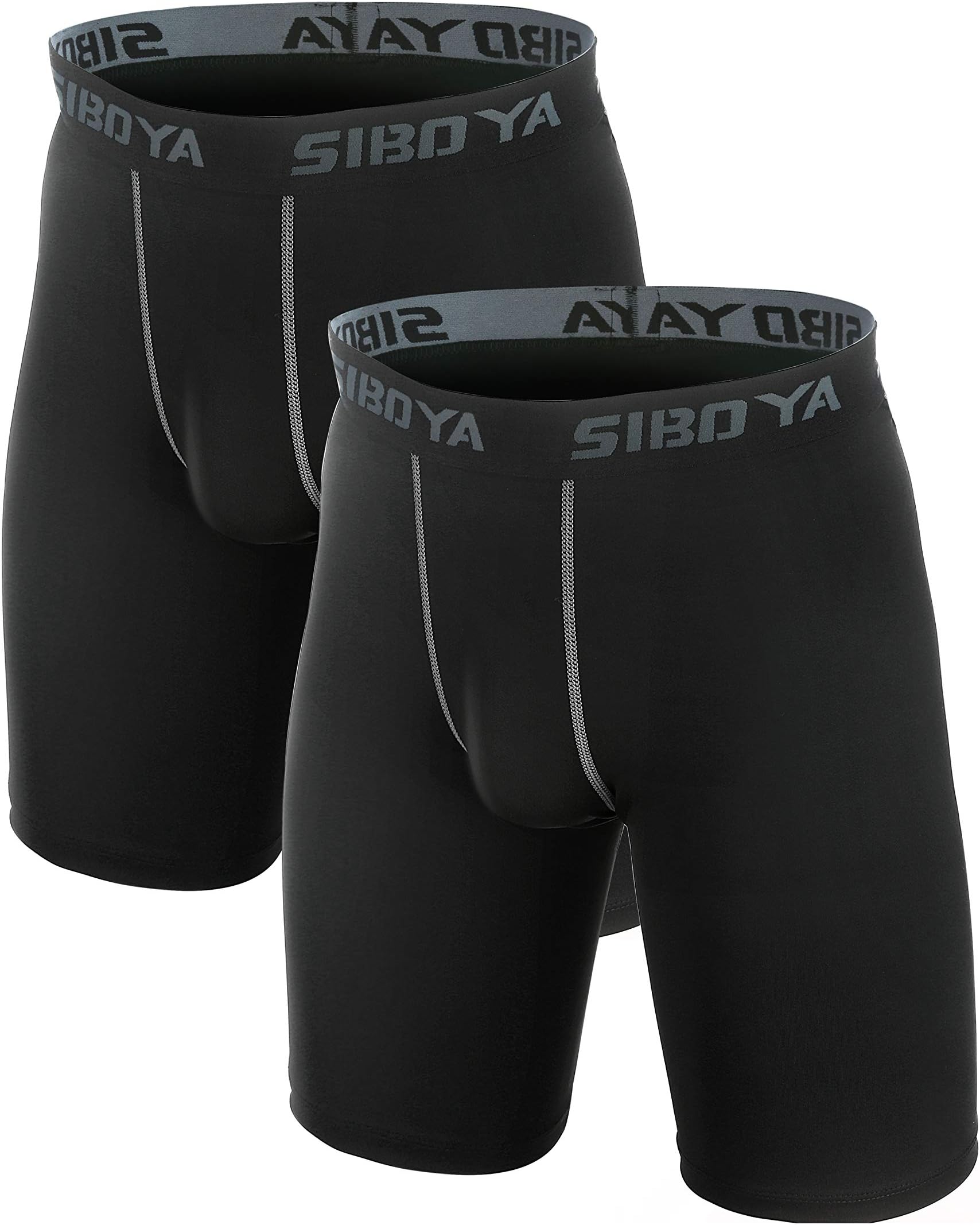 Men's 2 Pack Quick-Dry Workout Training Athletic Compression Shorts