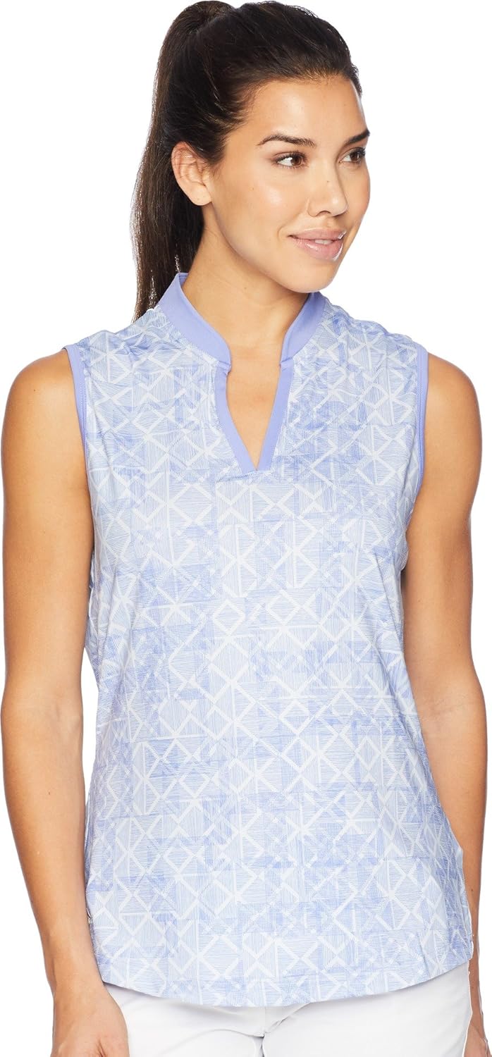adidas women's sleeveless golf shirt