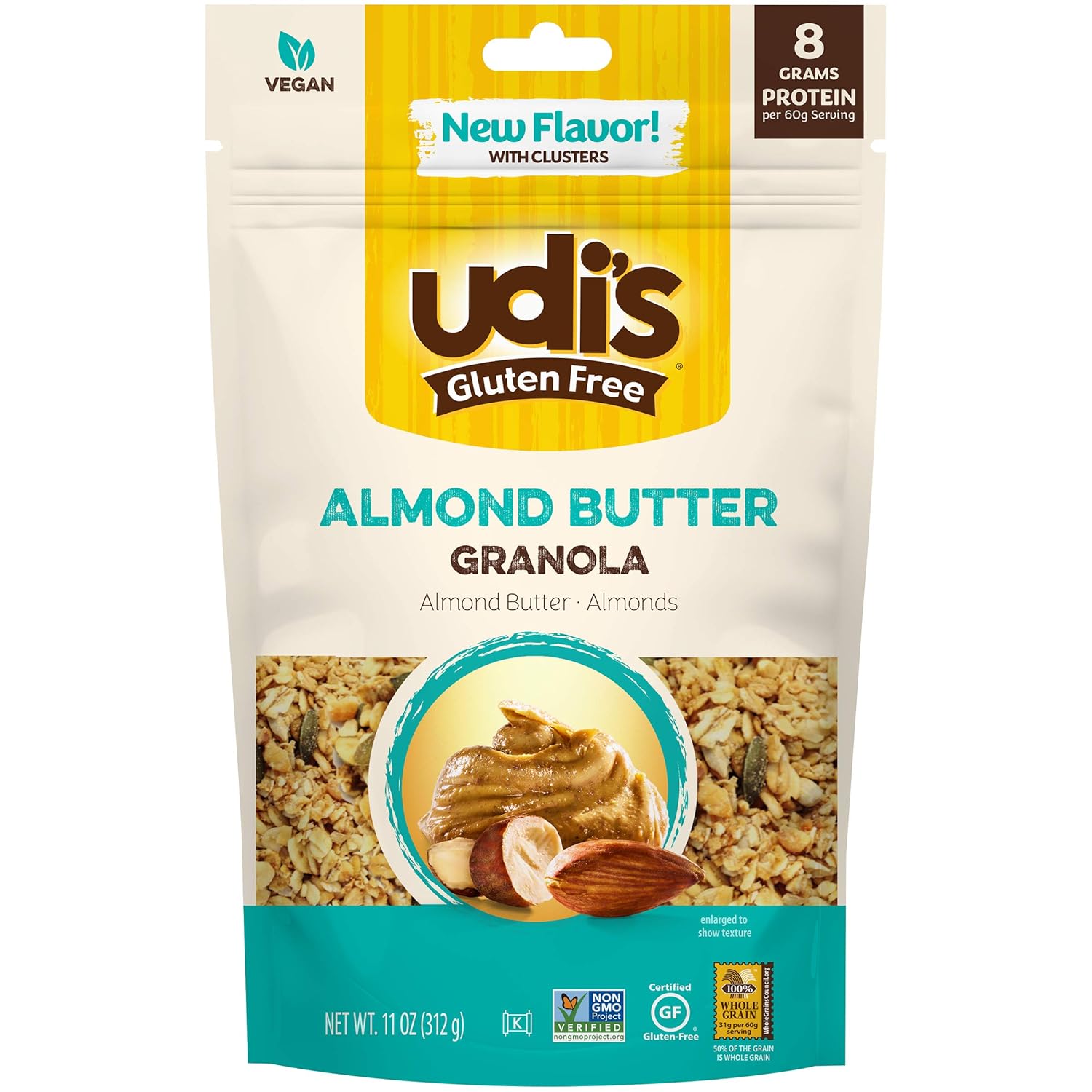 Amazon Com Udi S Gluten Free Almond Butter Granola 11 Oz